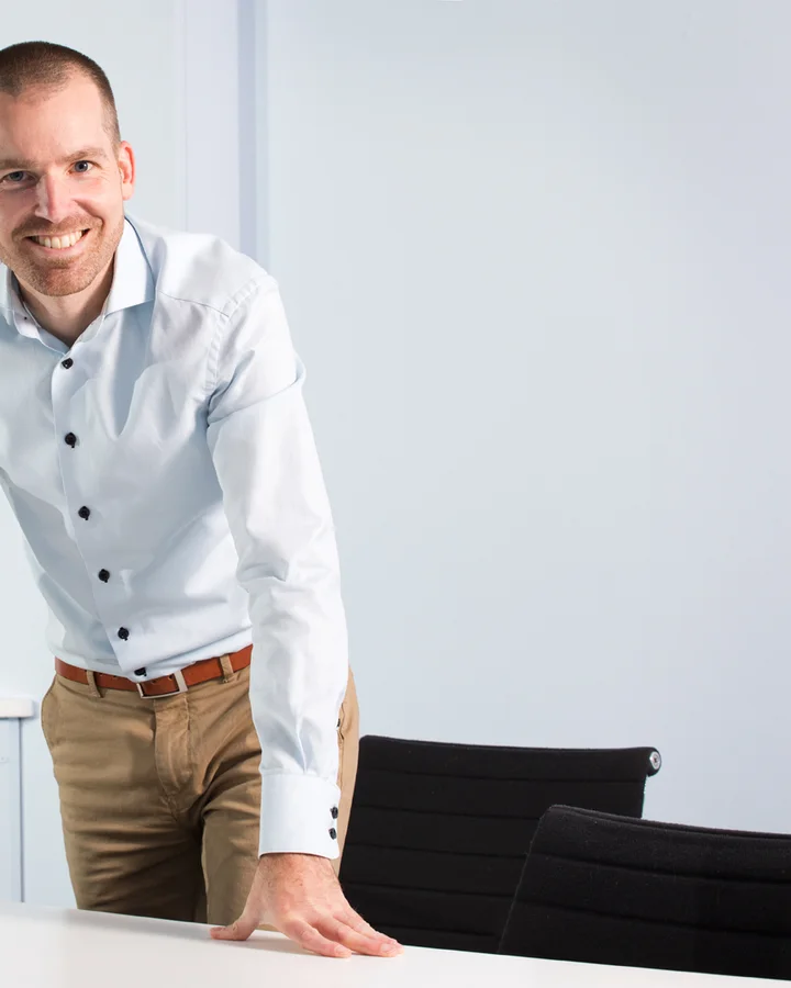 Portret van Rob de Haan